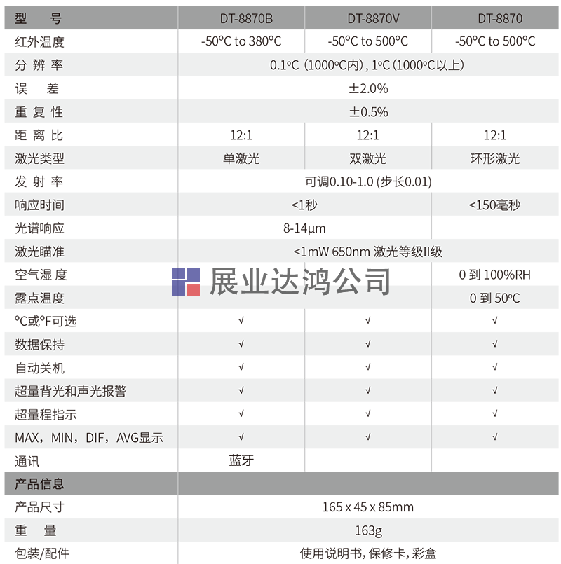 雙激光紅外線測(cè)溫儀 DT-8870V/8870B